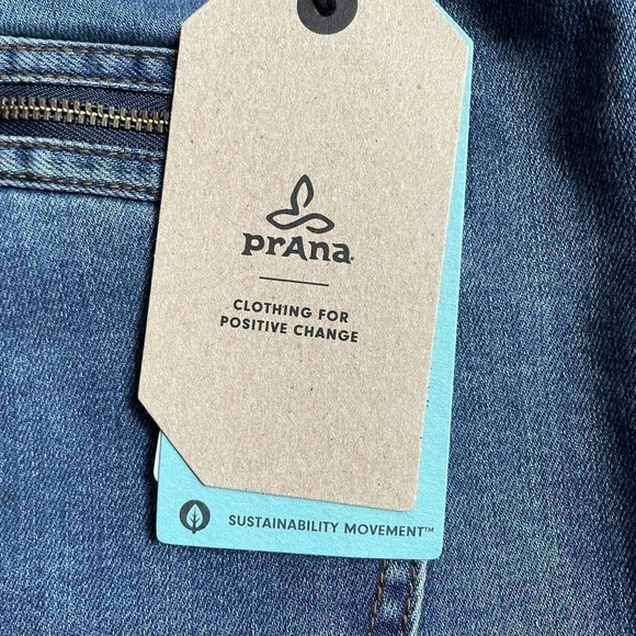 prAna Broadway Jean Skirt True Blue Denim Women’s Size 2 Zipper Pockets MSRP 79. - Picture 13 of 13
